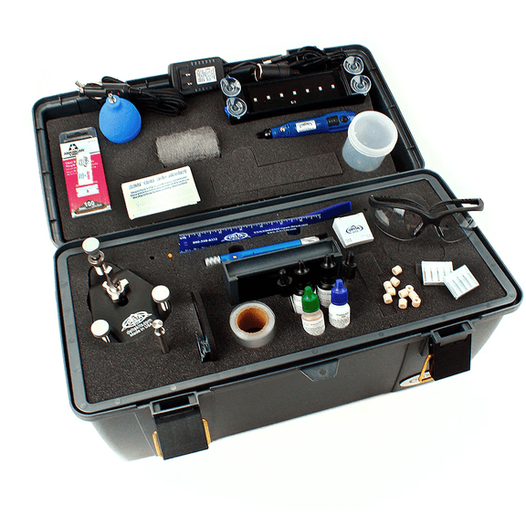 Rock Chip Repair EZ-350S Mobile Pro Plus Windshield Repair Kit  Professional Auto Glass Crack Repair System with UV LED Lamp, Injector Tool for Chips & Small Cracks