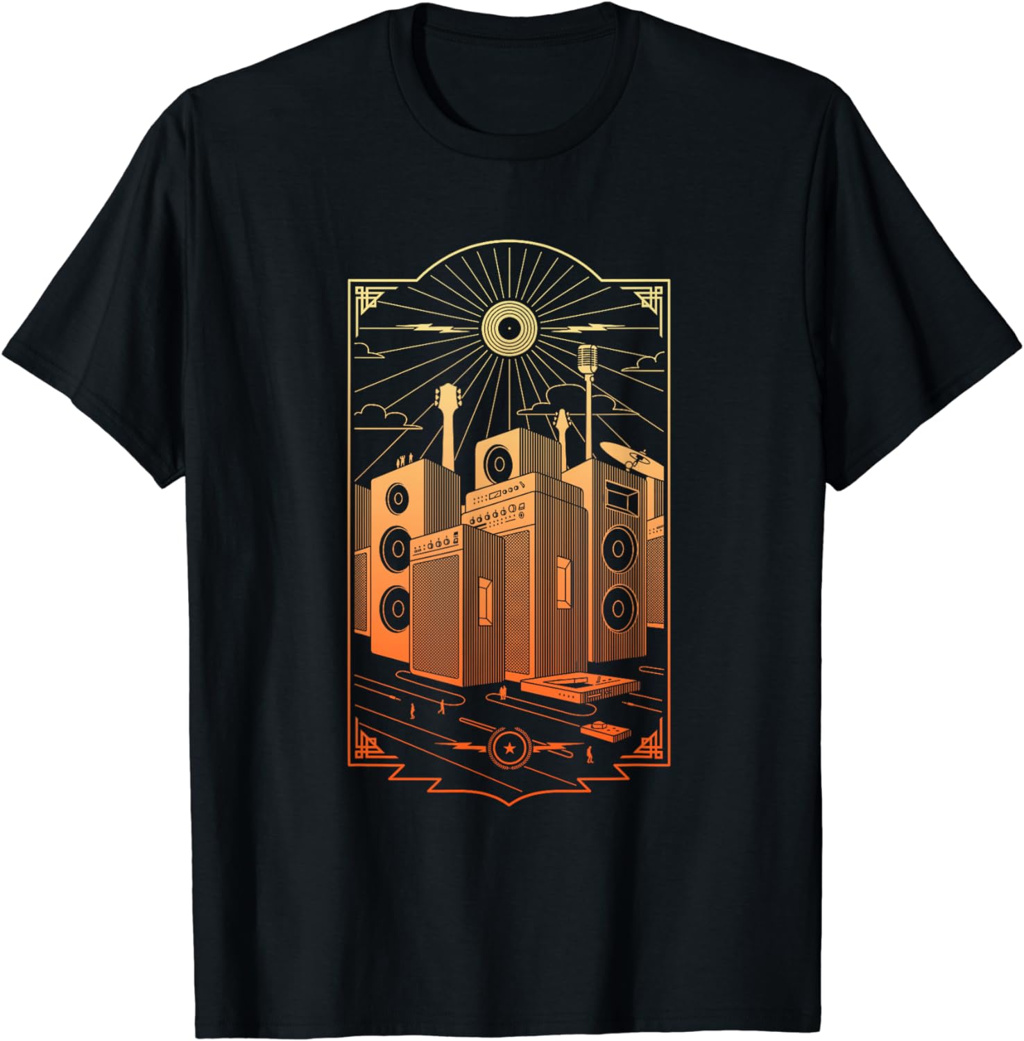 Rock City | Music Instruments T-Shirt - Walmart.com
