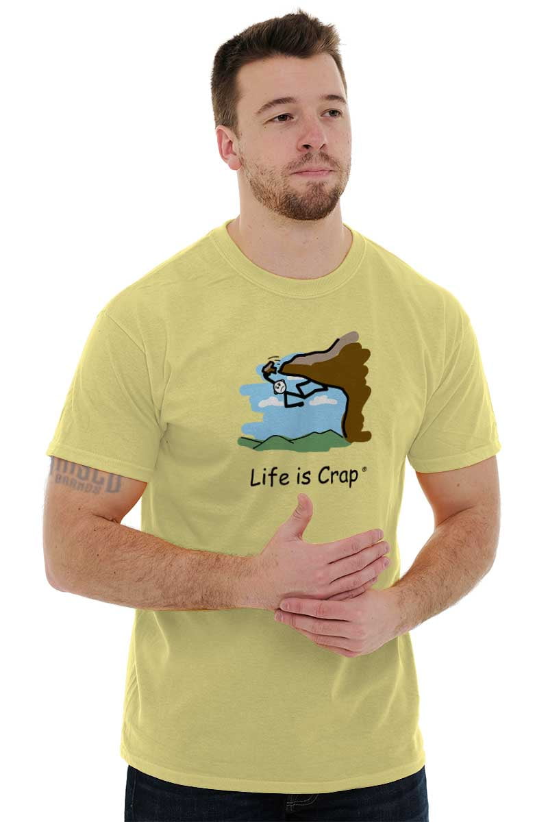 Rock Climb Cliff Climber Falling Men's Graphic T Shirt Tees Brisco