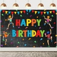 thumbnail image 1 of Rock Climbing Birthday Party Decor Boys Climbing Theme Colorful Happy Birthday Backdrop for Rock Climbing Kids Birthday Supplies, 1 of 6