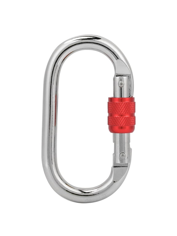 Rock Climbing Carabiner Light weights Twist Carabiner Hook with Screwgate Spring Keychains Clip Hook Buckle Sturdys