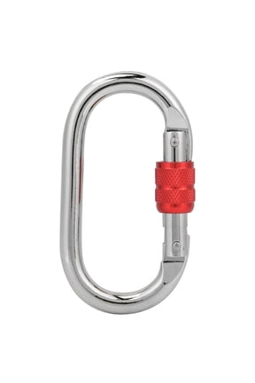 Rock Climbing Carabiner Light weights Twist Carabiner Hook with Screwgate Spring Keychains Clip Hook Buckle Sturdys