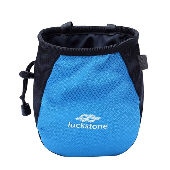 Rock Climbing Chalk Bag with Zipper, Anti-Wear Oxford Cloth Magnesium Powder Holder for Gymnastics, Weightlifting, Outdoor Climbing