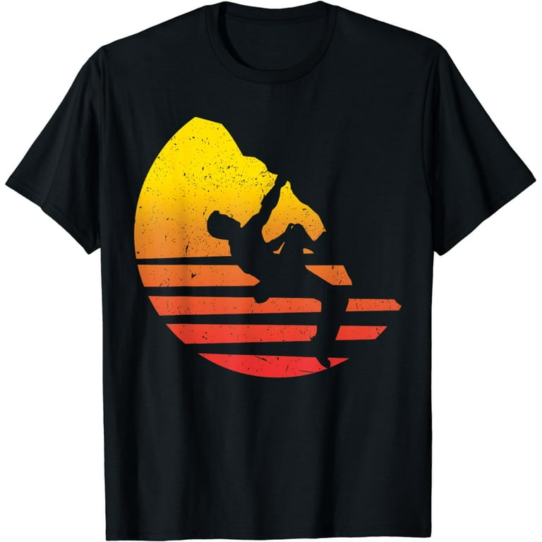 Bouldering - Distressed Retro Rock Climbing T-Shirt Bouldering - Distressed Retro Rock Climbing T-Shirt