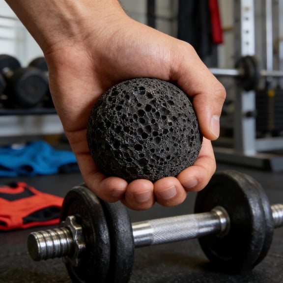 Rock Climbing Hand Grip Strengthener, Volcanic Texture Training Ball For Grip Strength, Forearm Conditioning & Stress Relief ,A,One Size