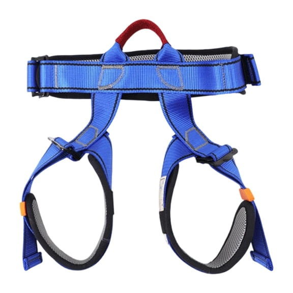 Rock Climbing Harness Half Body Harness Fall Protection Belt Breathable Ergonomic for Kids Mountaineering