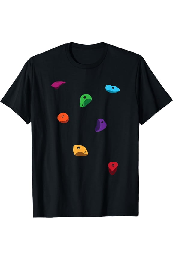 Rock Climbing Holds Climber Bouldering For Men Women Kids T-Shirt