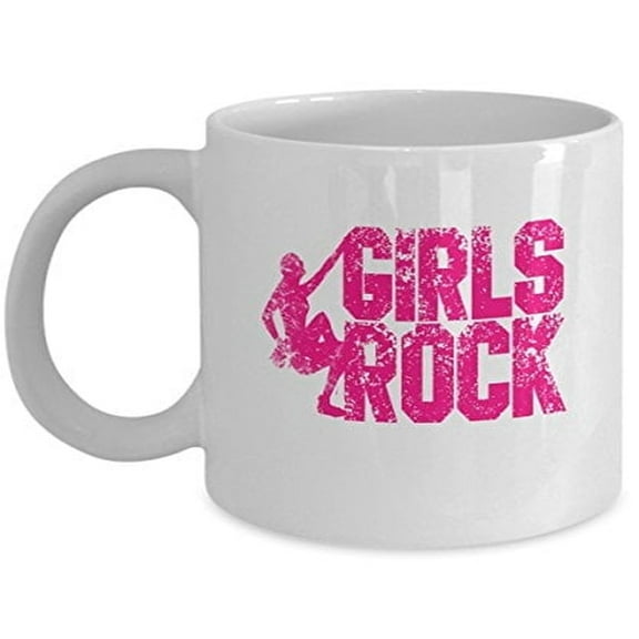 Rock Climbing 11 oz Coffee Mug - Gift for Climbers White Ceramic