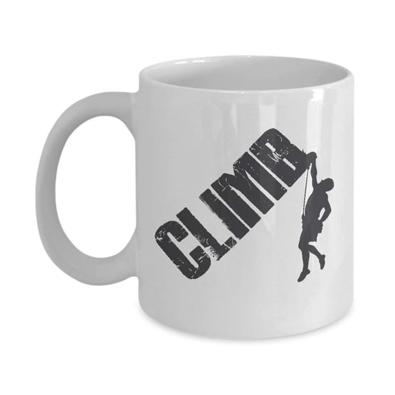 Rock Climbing Rappelling Bouldering Coffee & Tea Gift Mug Cup