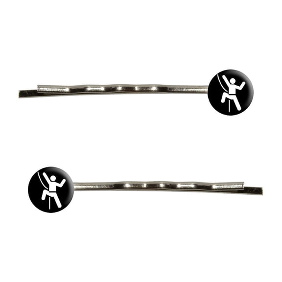 Rock Climbing Repelling Belay Bobby Pin Hair Clips