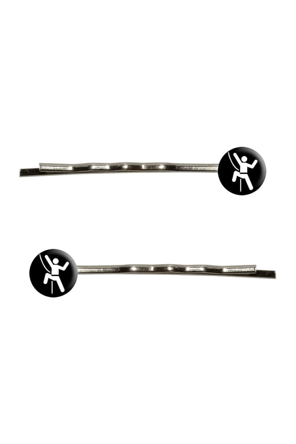 Rock Climbing Repelling Belay Bobby Pin Hair Clips