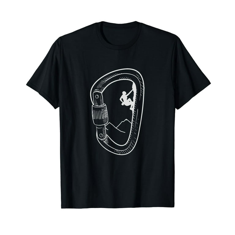 Rock Climbing Shirt Carabiner Mountain Tee Climber Gift Rock Climbing Shirt Carabiner Mountain Tee Climber Gift