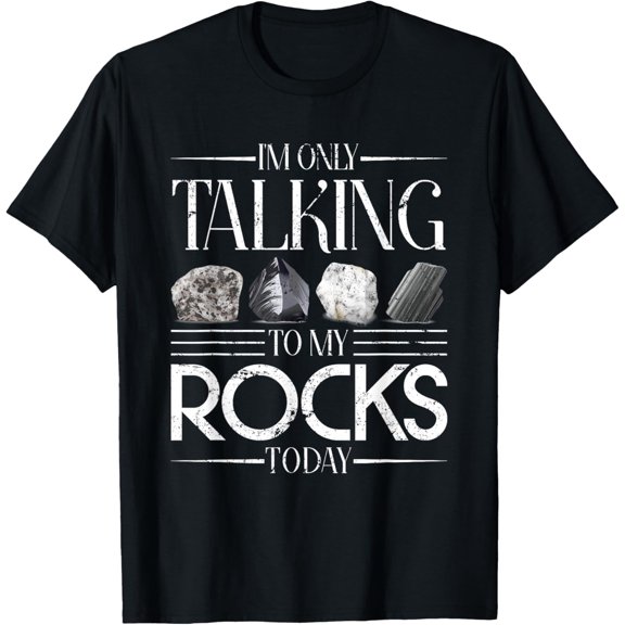 Rock Collector Funny Geologist Gift Science Geology T-ShirtMen and women, Black T-shirt, size: Extra large