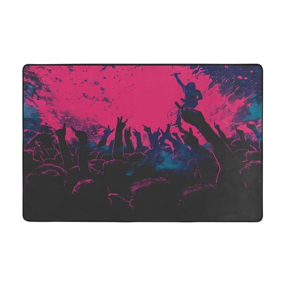 Rock Concert Rugs Washable Cover Floor Rug Carpets Bathroom Decorations For Kitchen Bedroom Indoor 36"X24"