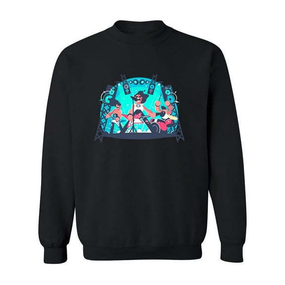 Rock Concert Sweatshirt Men -Image by Shutterstock, Male Small