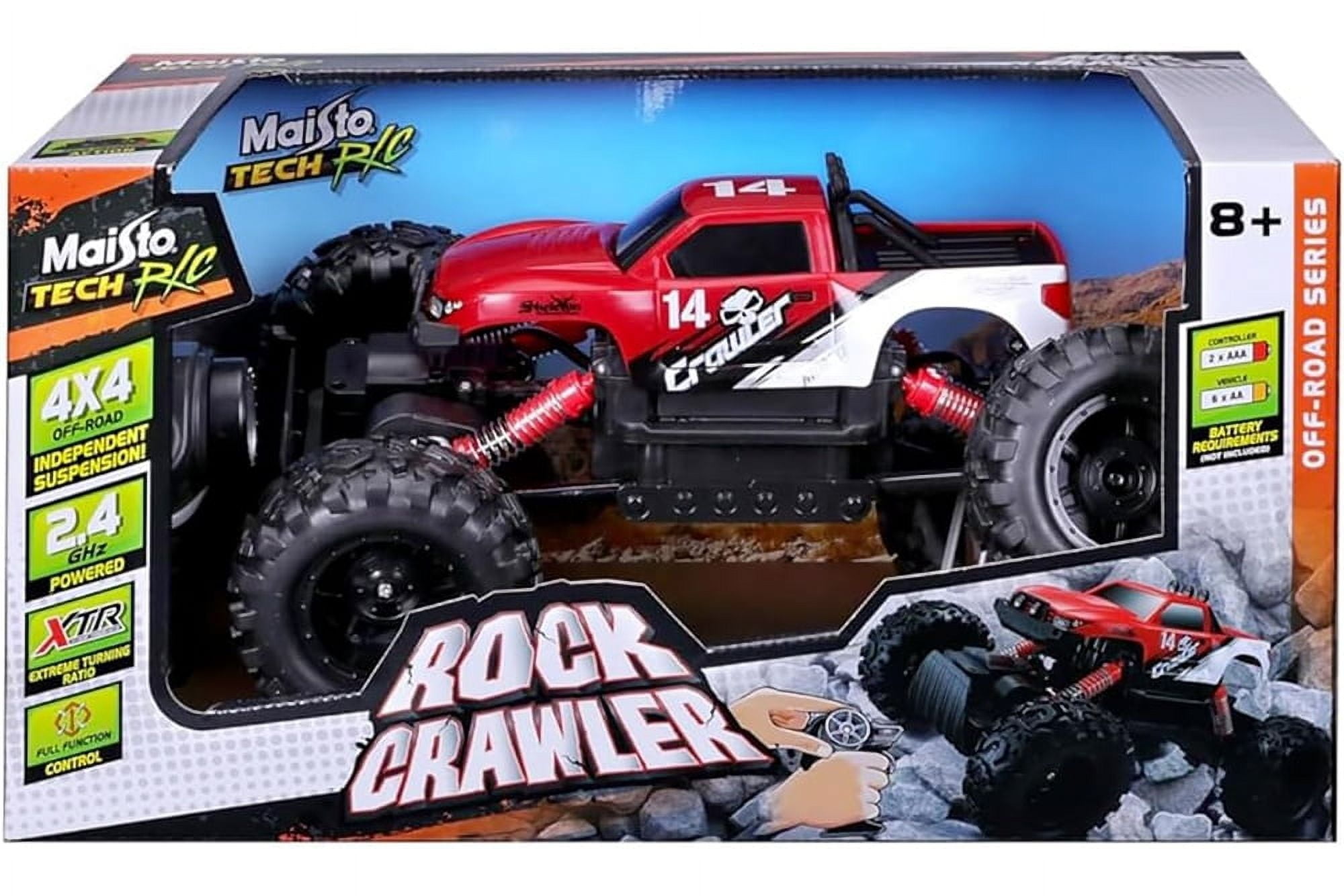 Rock Crawler OffRoad Monster Truck, Red Maisto 82746 12" Scale