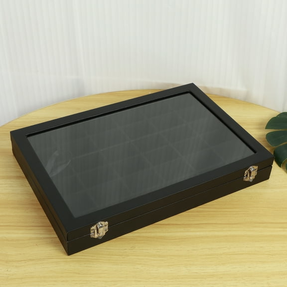 Rock Display Case 36 Grids Rock Collection Box Practical Rock Collection Display Case Clear Rock Storage Box Multifunctional Gemstone Display Case Rock Storage Case for Kids Rocks