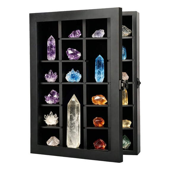 Rock Display Case , Small Black