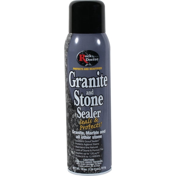 Rock Doctor Granite Sealer for Marble, Stone, and Tile Countertops, Streak-Free Finish with Stain Resistant Moisture Protection, Interior and Exterior Use, Pack of 4