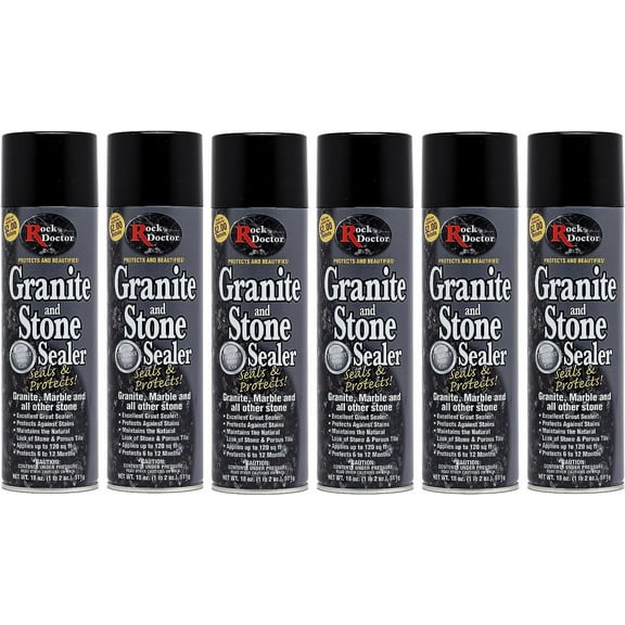 Rock Doctor Granite, Stone and Tile Countertop Sealer, 18 oz, 6 Pack