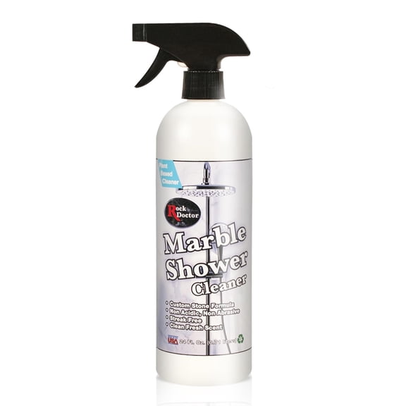 Rock Doctor Marble Shower Cleaner Spray, Marble Cleaner, Granite Cleaner, Quartz, Ceramic & Stone Cleaner Soap Scum & Hard Water Stain Remover, 24.oz Pack of 1