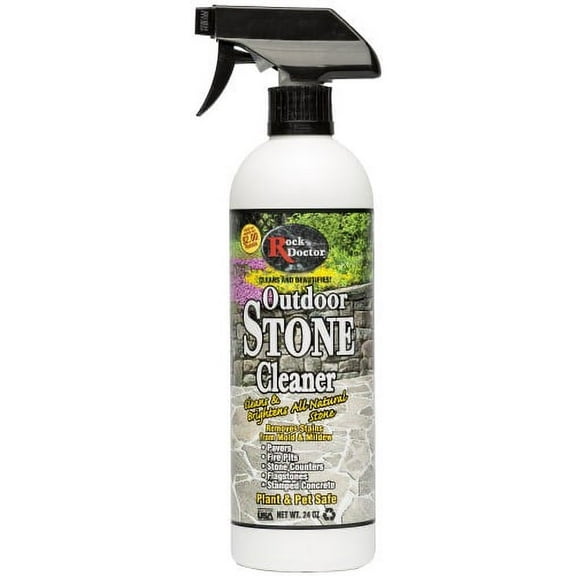 Rock Doctor Outdoor Stone Cleaner-cleans and Brightens All Natural Stone, Pet and Plant Safe, 24 Ounce