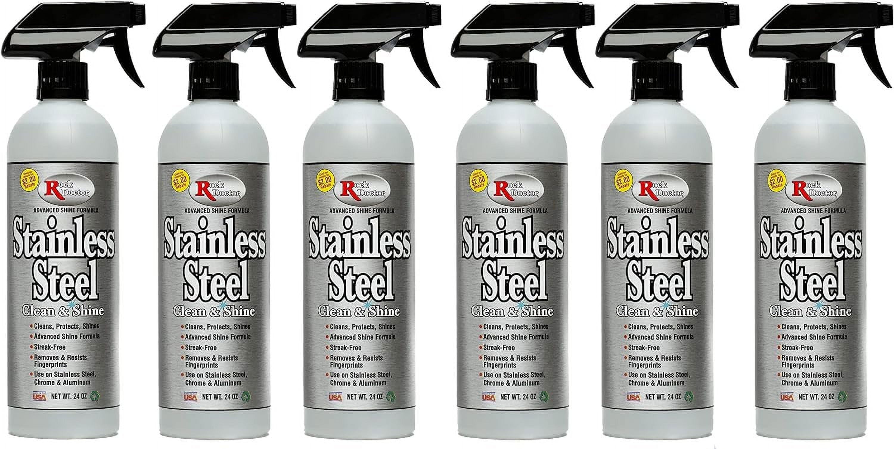 Rock Doctor Stainless Steel Cleaner Spray - Streak-Free, Smudge