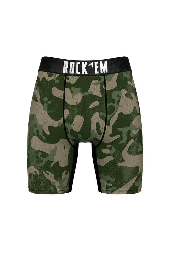 Rock 'Em Boxer Briefs - Armor Camo Green