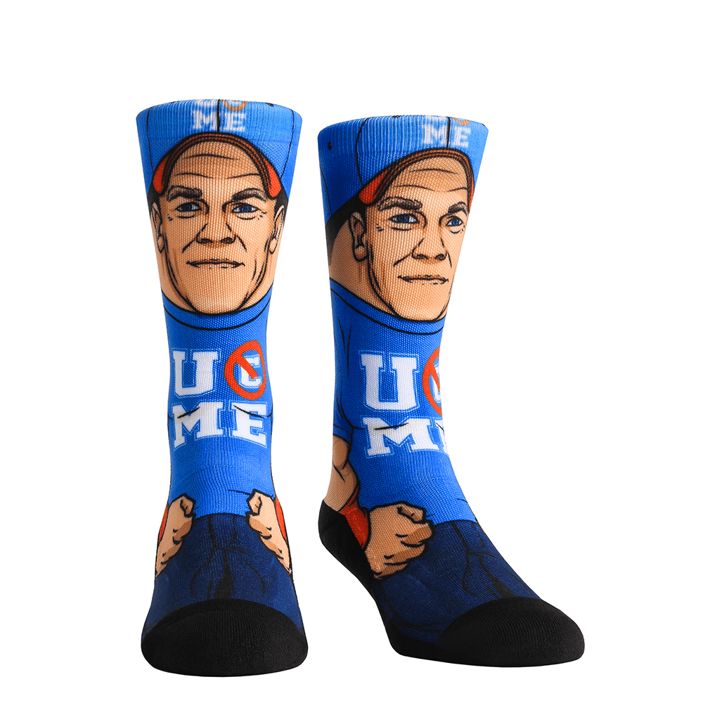Rock Em Elite John Cena Licensed WWE Crew Socks  L/XL