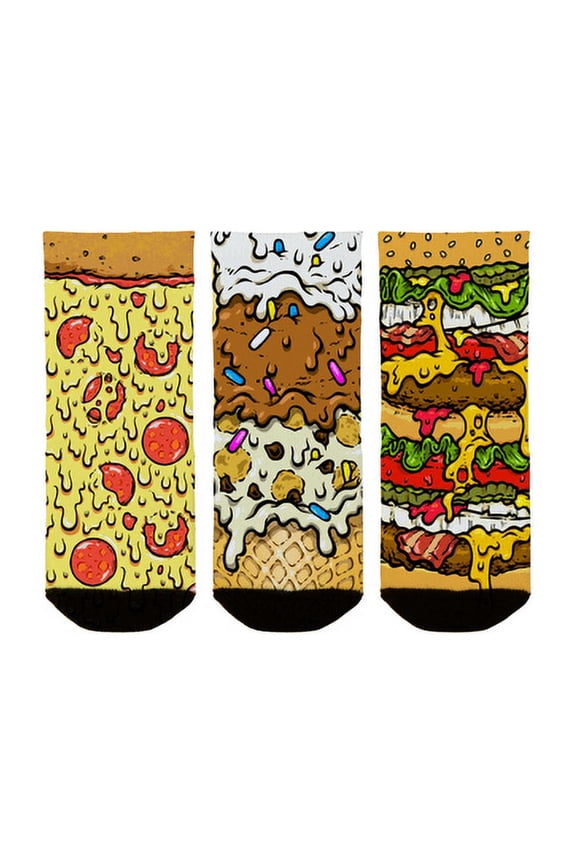 Rock Em Elite Pizza Ice Cream Cheeseburger Toddler 1-2 Yr Old Socks