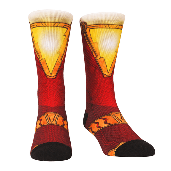 Rock Em Elite Shazam Hyper Suit Super Hero Crew Socks