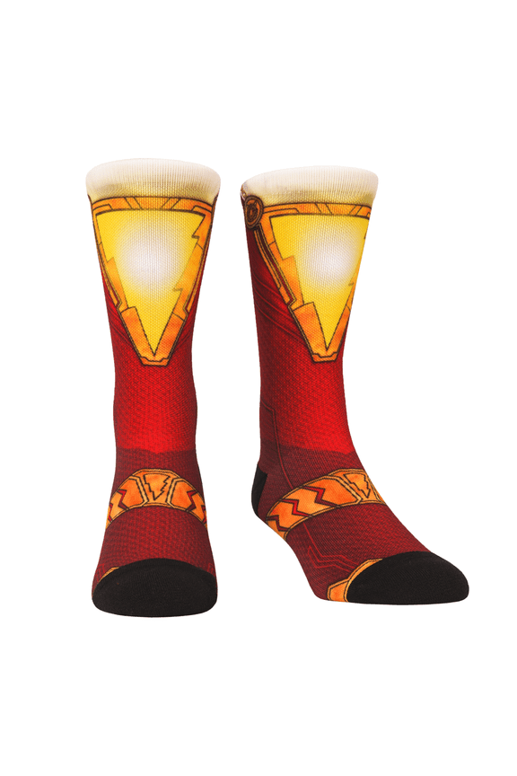 Rock Em Elite Shazam Hyper Suit Super Hero Crew Socks