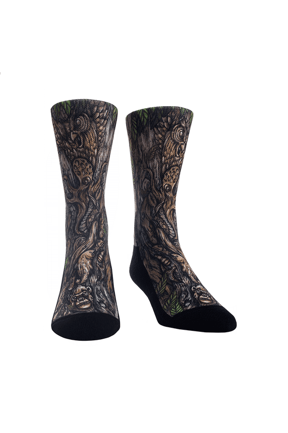 Rock Em Elite Theme Park: Life Tree Crew Socks