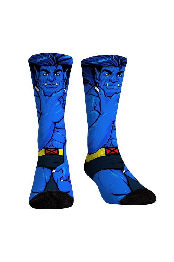 Rock Em Elite X-Men HyperOptic Character Crew Socks - Beast