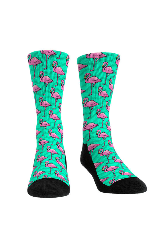 Rock Em Florida Flamingo Socks (S-M)