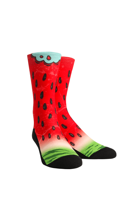 Rock Em Food - Watermelon Crew Socks (L-XL)