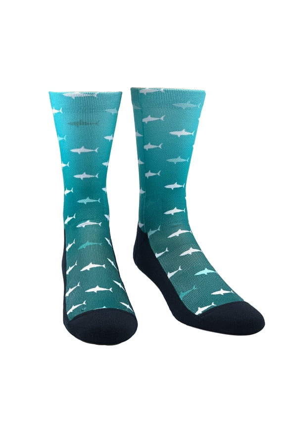 Rock 'Em Lifestyle Original Summer Series Sharks Graphic Socks (S/M)