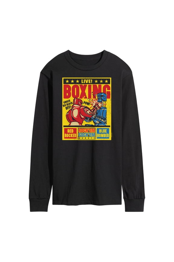 Robots - Boxing Poster - Men's Long Sleeve T-Shirt