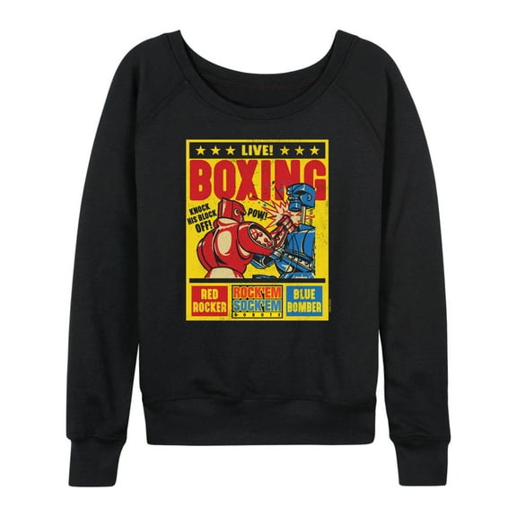 Rock 'Em Sock 'Em Robots - Boxing Poster - Women's Lightweight French Terry Long Sleeve Shirt