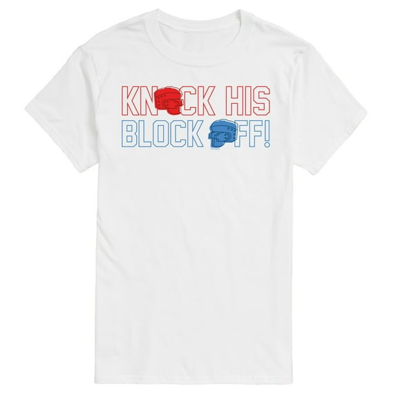 Rock 'Em Sock 'Em Robots - Knock His Block Off - Men's Short Sleeve Graphic T-Shirt