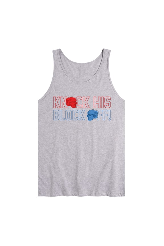 Robots - Knock His Block Off Robot Art - Men's Jersey Tank Top
