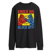 Rock Em Sock Em Robots - Knock His Block Off Robot Art - Mens Long Sleeve T-Shirt
