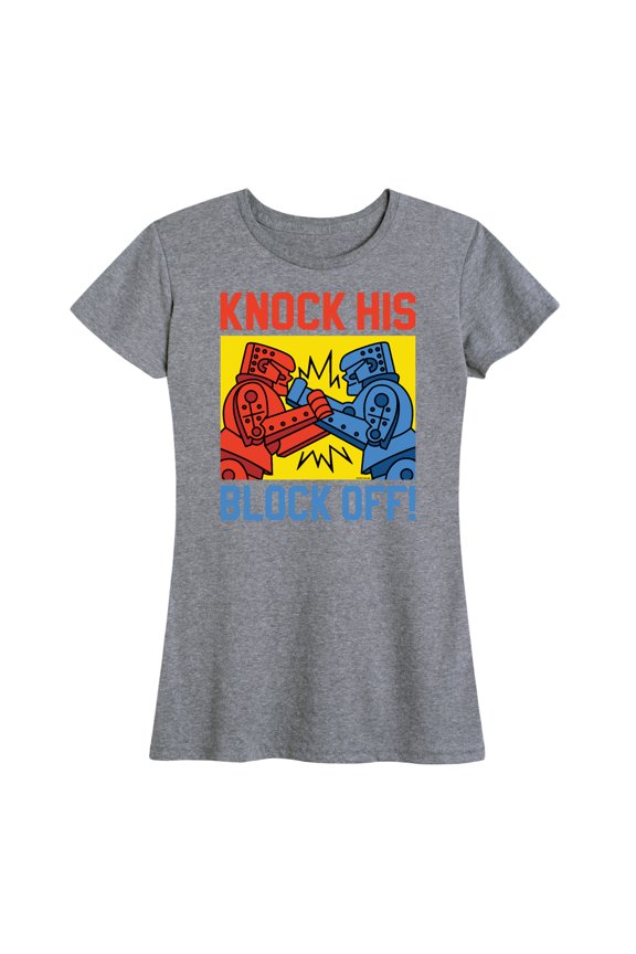 Robots - Knock His Block Off - Women's Short Sleeve Graphic T-Shirt