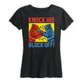 thumbnail image 1 of Rock 'Em Sock 'Em Robots - Knock His Block Off - Women's Short Sleeve Graphic T-Shirt, 1 of 5