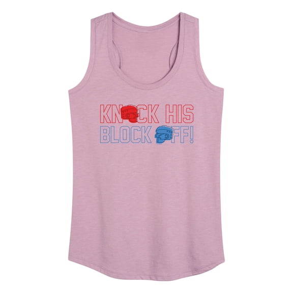 Rock 'Em Sock 'Em Robots - Knock His Blocked Off - Women's Racerback Tank Top