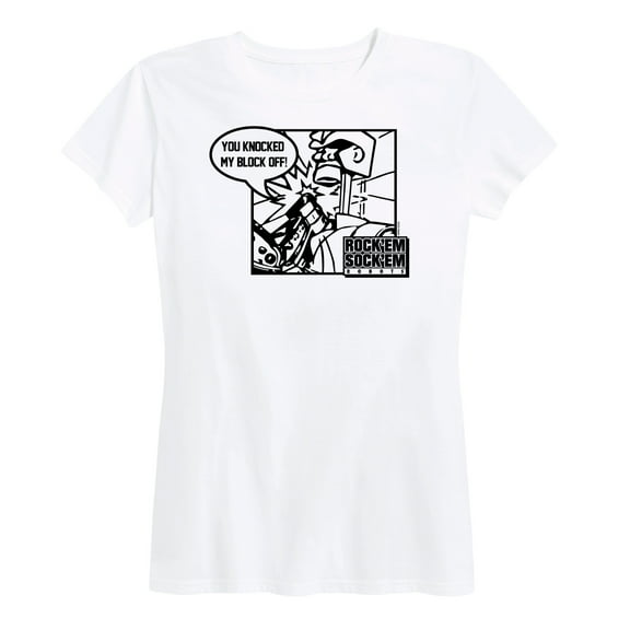 Rock 'Em Sock 'Em Robots - Knocked My Block Off - Women's Short Sleeve Graphic T-Shirt