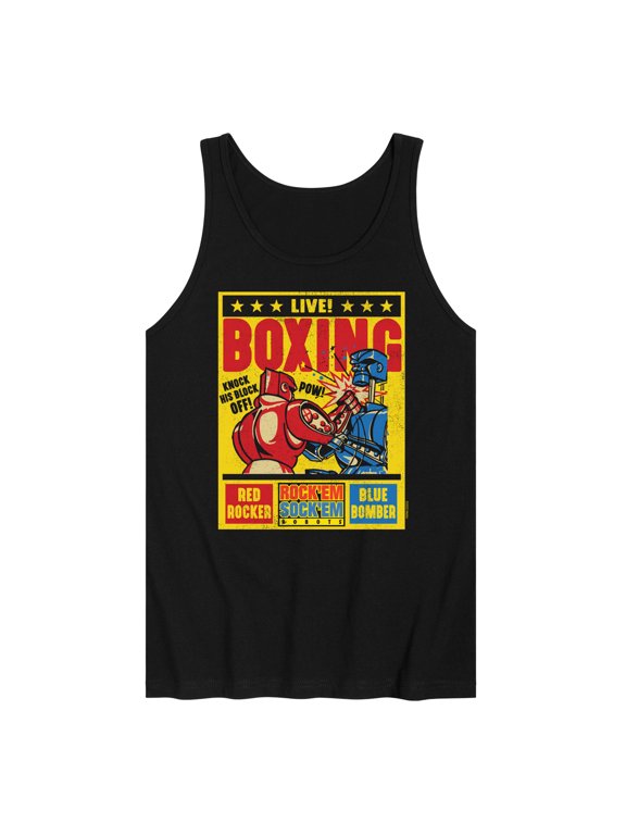 Robots - Live Boxing Poster Men's Graphic Tank Top