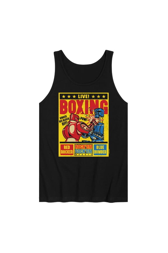 Robots - Live Boxing Poster - Men's Jersey Tank Top