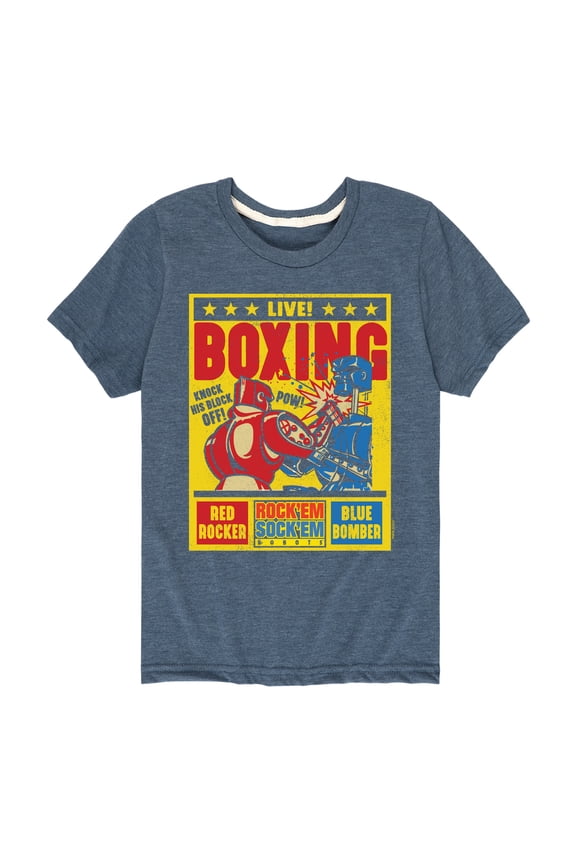 Robots - Live Boxing Poster - Toddler And Youth Short Sleeve Graphic T-Shirt