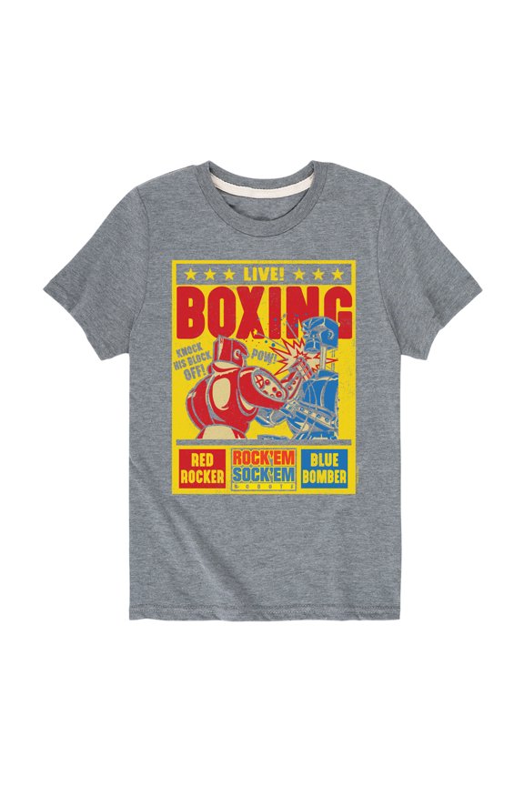 Robots - Live Boxing Poster - Toddler And Youth Short Sleeve Graphic T-Shirt